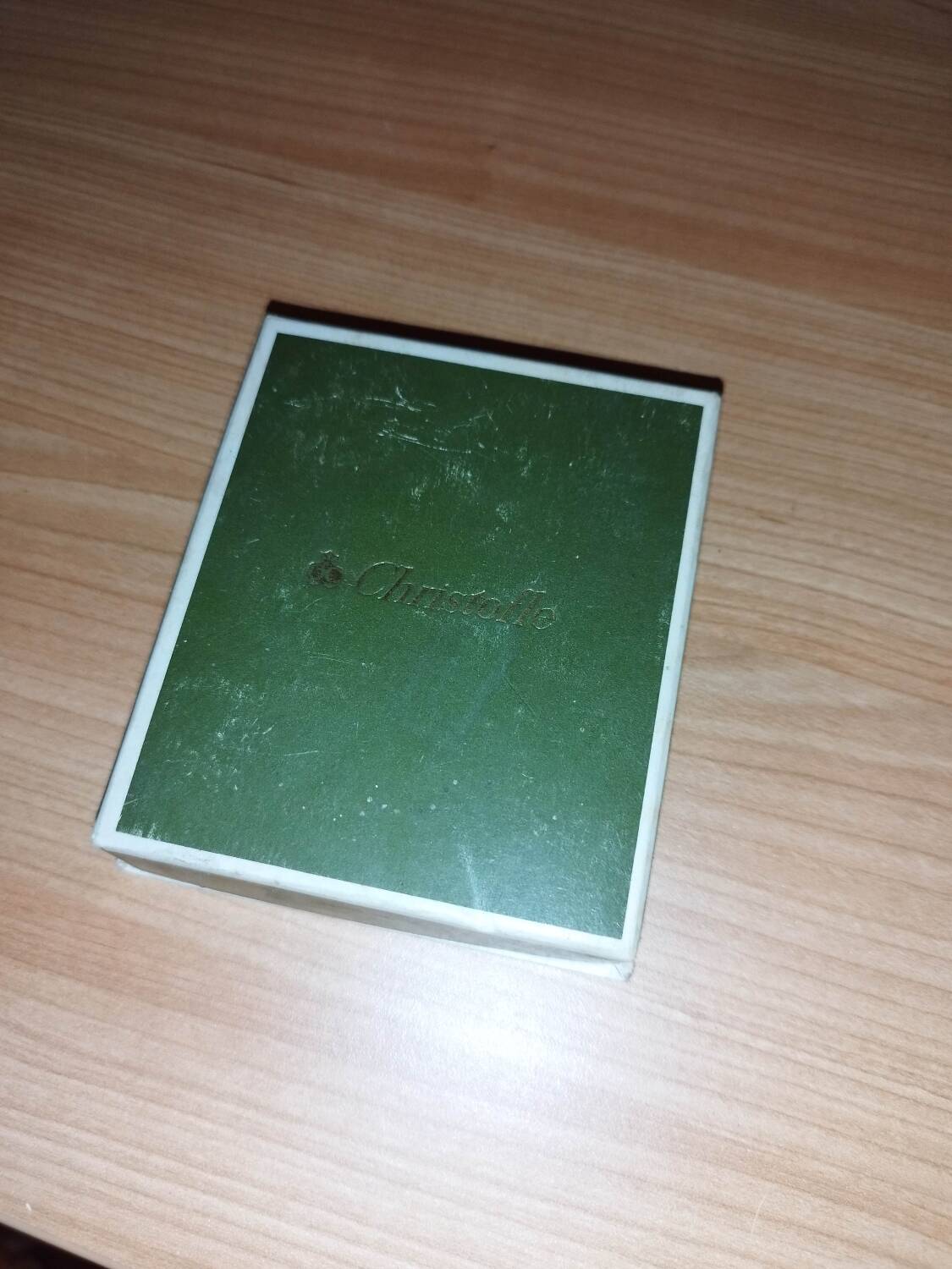 Christofle bottle opener silver metal box