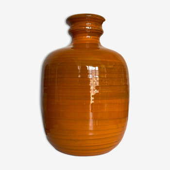 Vase XXXL Italian design 1960 in glazed earth