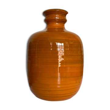 Vase XXXL design italien en terre vernissée 1960