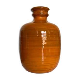 Vase XXXL Italian design 1960 in glazed earth