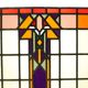Colorful Amsterdam School Stained Glass Window – Art Deco