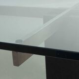 KW1 glass, metal and granite coffee table by Hank Kwint for Metaform 1980s