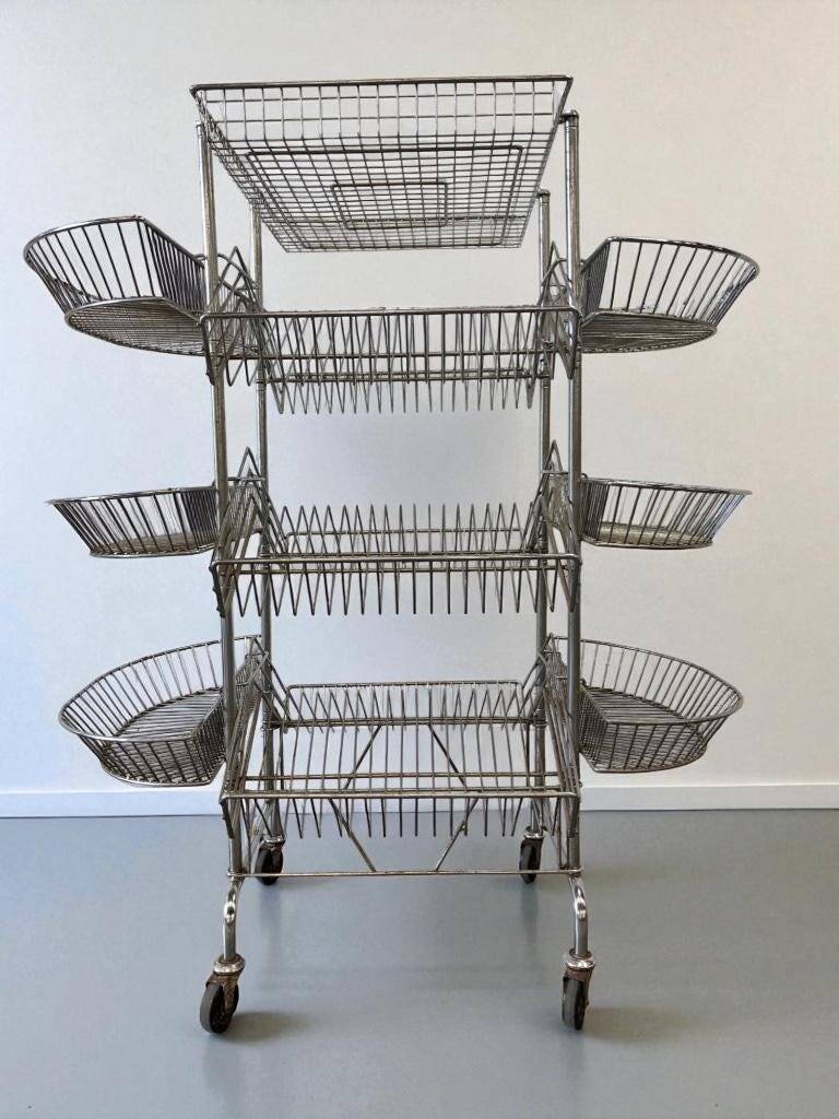 Vintage iron stand / shelf / display rack