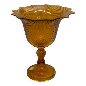 Coupe en verre ambré