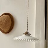 Opaline pendant lamp