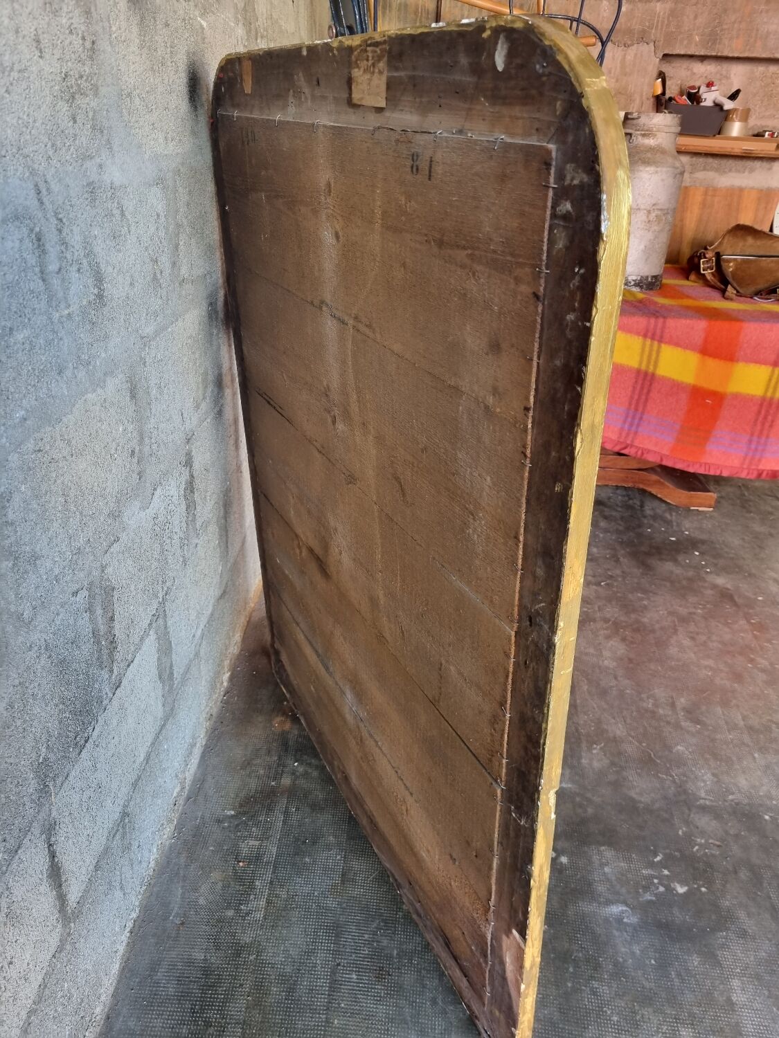 Golden trumeau mirror 130x100