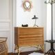 Mirror Sun in the 1950s rattan 49x49cm
