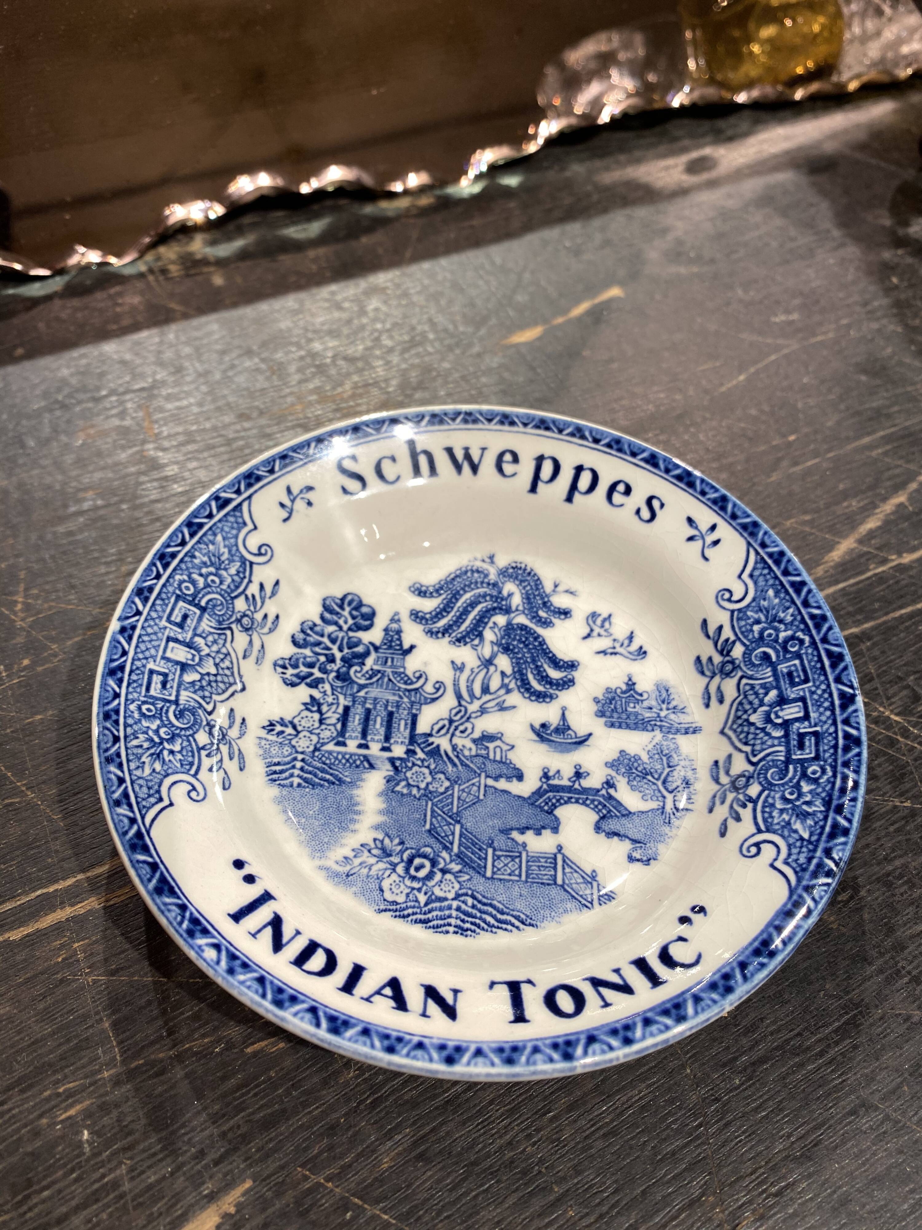 Schweppes ashtray in gien earthenware