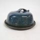 Blue ceramic butter dish, France 1960's