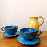 Pair of Aldo Londi breakfast cups, Italy 1960