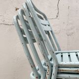 Set of four Tolix T2 chairs, circa 1950.