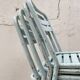 Suite de quatre chaises Tolix T2, vers 1950.