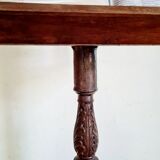 Old carved wooden church desk