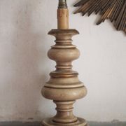 Vintage turned wood lamp, table lamp, lamp to place, Florentine lamp.