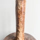 Vase soliflore en grès d'atelier décor épis de blé incisés, années 70