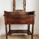 Vintage dressing table set: natural wood 80L x 39D