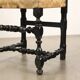 Antique Baroque chairs in ebonised walnut, Italy, 18th century.