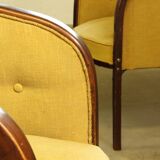 Vintage 1910s Josef Hoffmann Easy Lounge Chairs, Style of Gatsby