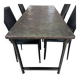 Old industrial military table