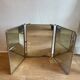 Large triptych barber mirror circa 1950, to stand or hang