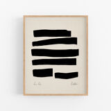Framed abstract giclee art print 50x70cm