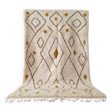 Handmade traditional Beni Ourain rug, size 2.5/2.5 m.