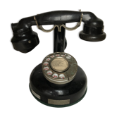 Old phone in Bakelite