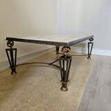Table fer et marbre s