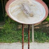 Lampadaire italien vintage effet marbre bordeaux