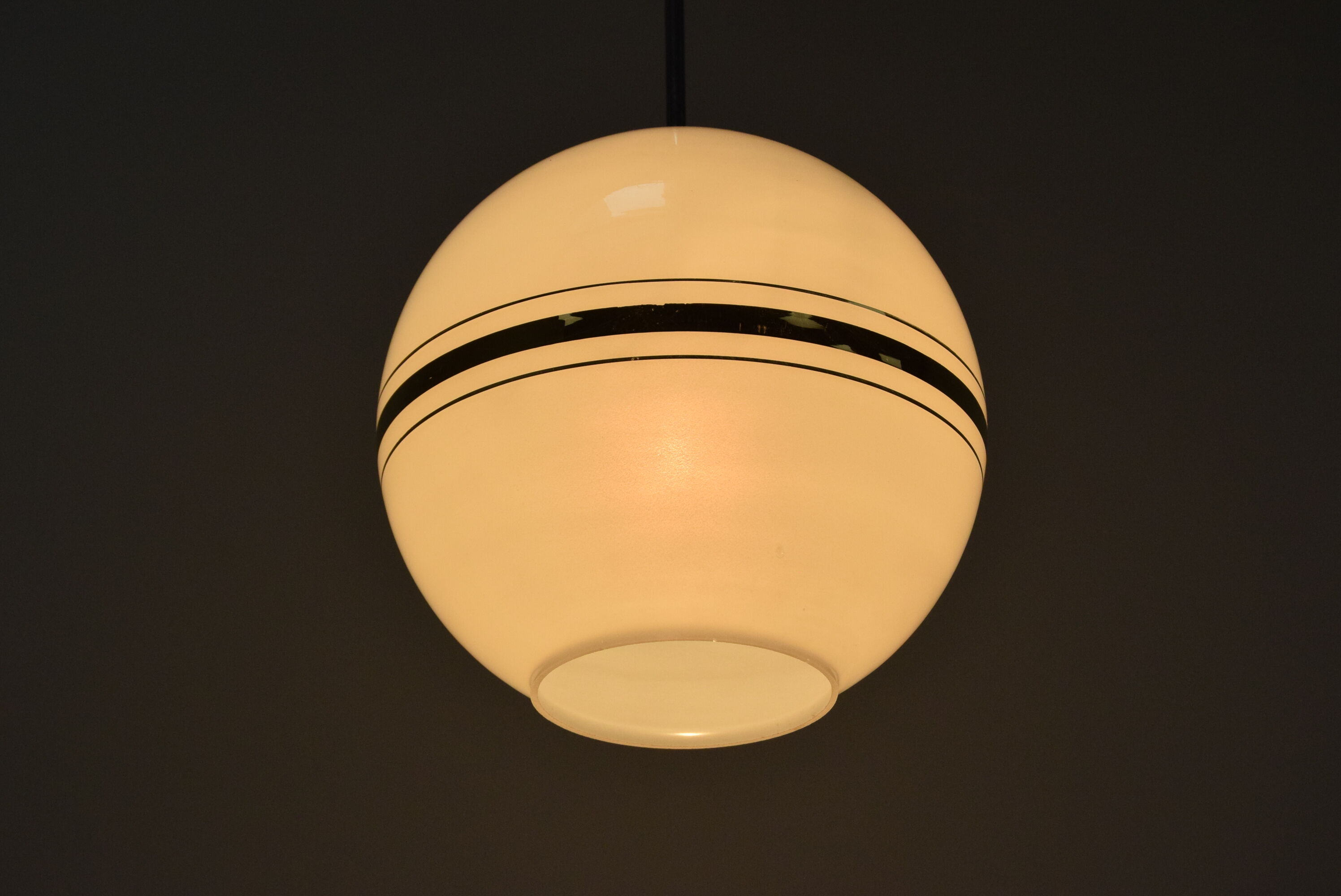 Mid-century Glass Pendant Napako,1970