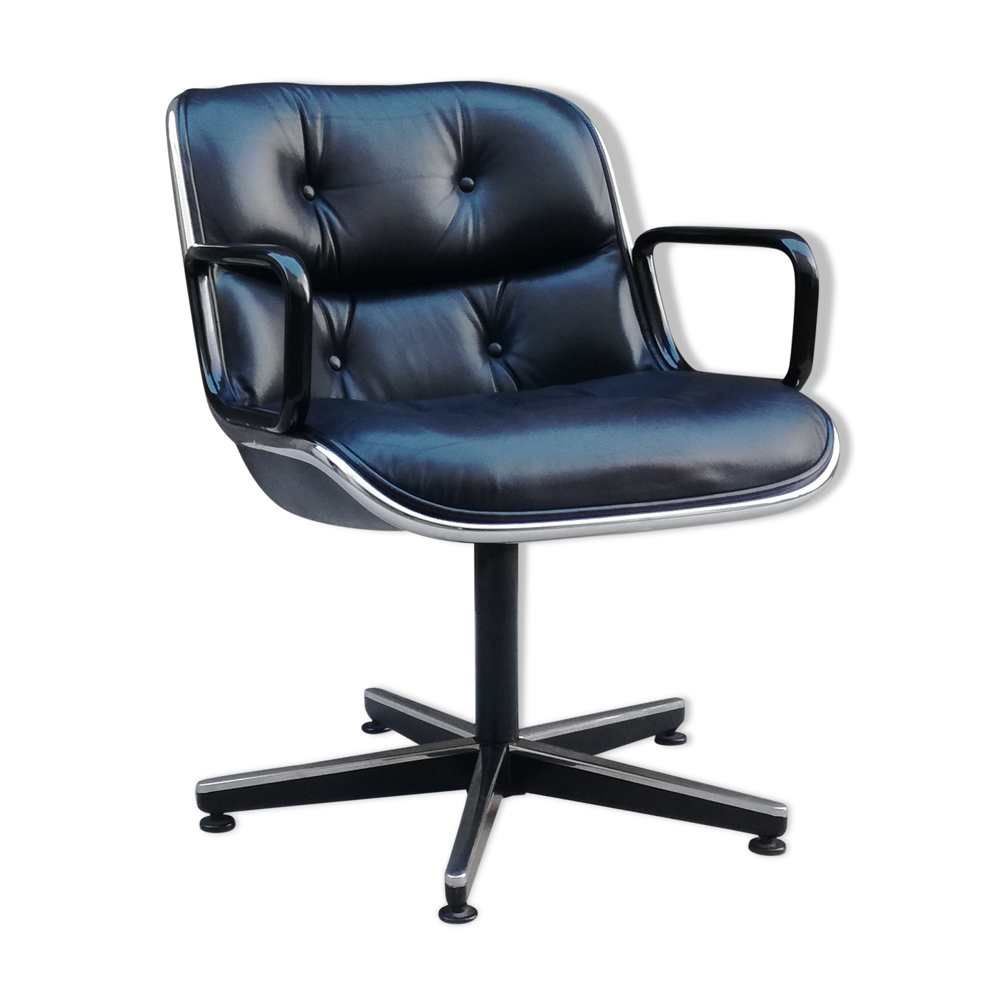 Fauteuil pivotant modele Executive par Charles Pollock édité par Knoll, 1970