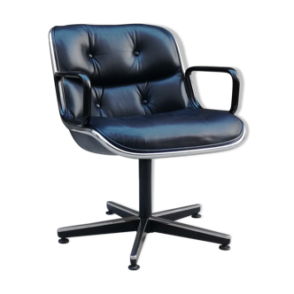 Executive model swivel chair by Charles Pollock edited by Knoll, 1970s