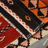 3x12 Pastel Tons Handwoven Pattern Kilim Rug, Rug For Hallway