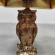 Vintage brass owl lamp Loevsky & Loevsky 1970s