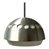 Large Space Age Hanging Lamp with Metal and ABS Lampshade, 1970s