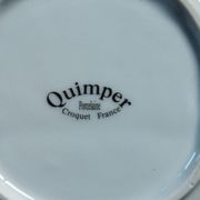 Porcelain molds & fries plate Croquet Quimper