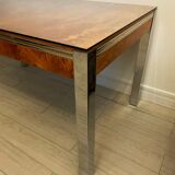 Dining table elm magnifying glass