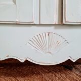 Buffet low blue patinated raw tray