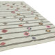 Hand-knotted turkish unique 1970s 222 cm x 343 cm beige hemp kilim carpet
