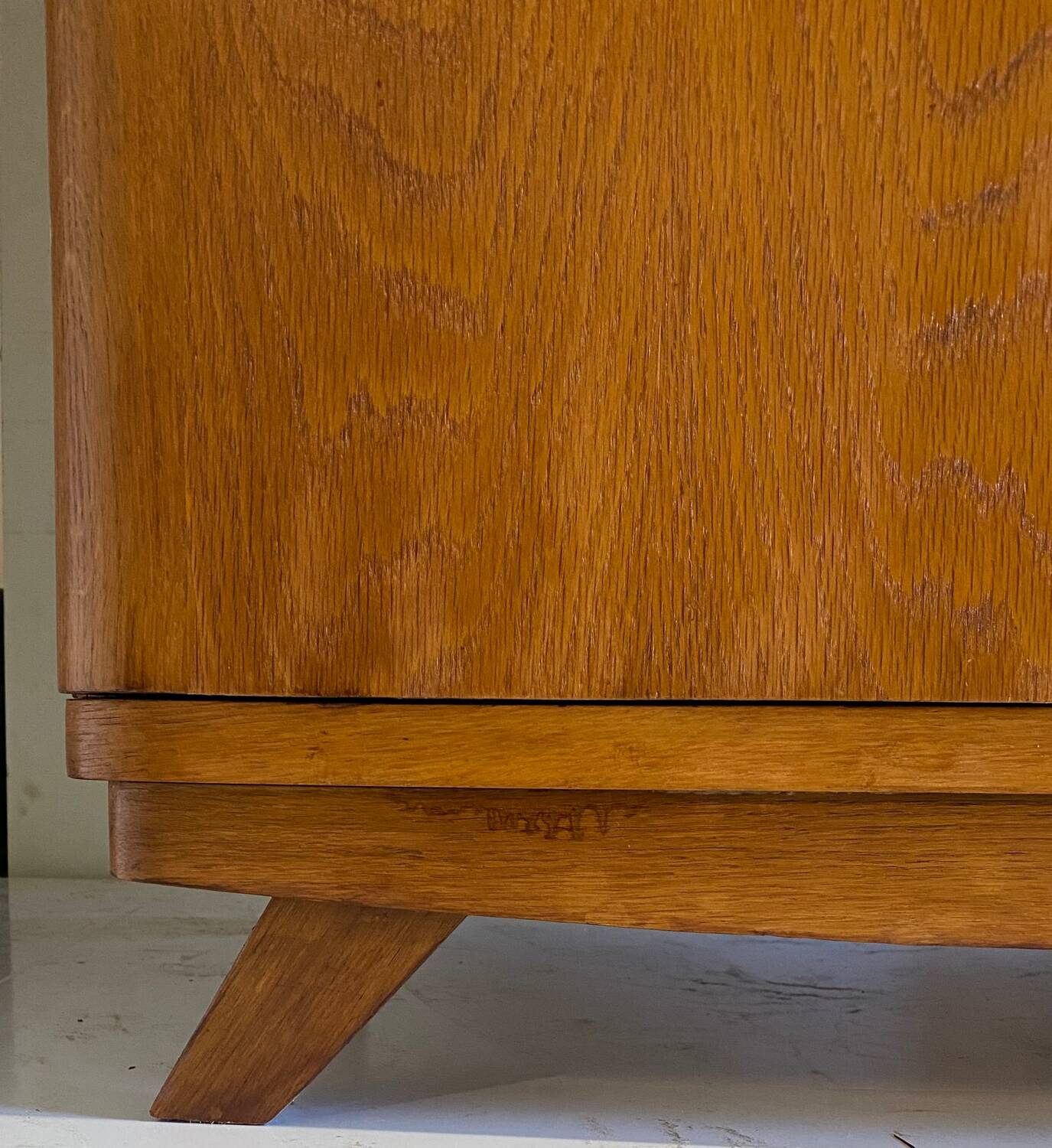 Vintage wardrobe with compass feet