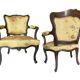 Paire de fauteuils d'époque Louis XV