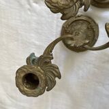 Bougeoirs 2 branches bronze