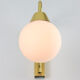 Mid century Italian Golden & Opaline Wall Lamp