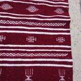 Carpet wool handmade great Bordeaux size250x134cm