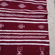 Carpet wool handmade great Bordeaux size250x134cm