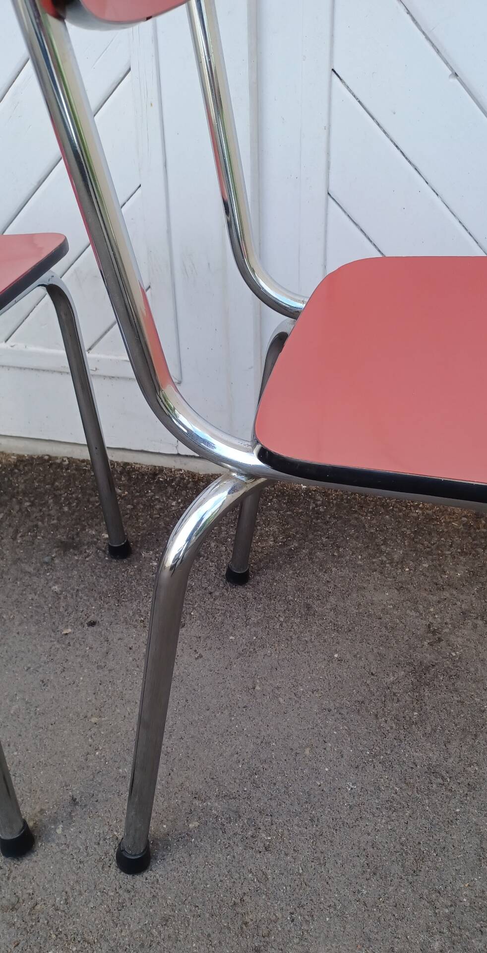 Pair of vintage formica chairs