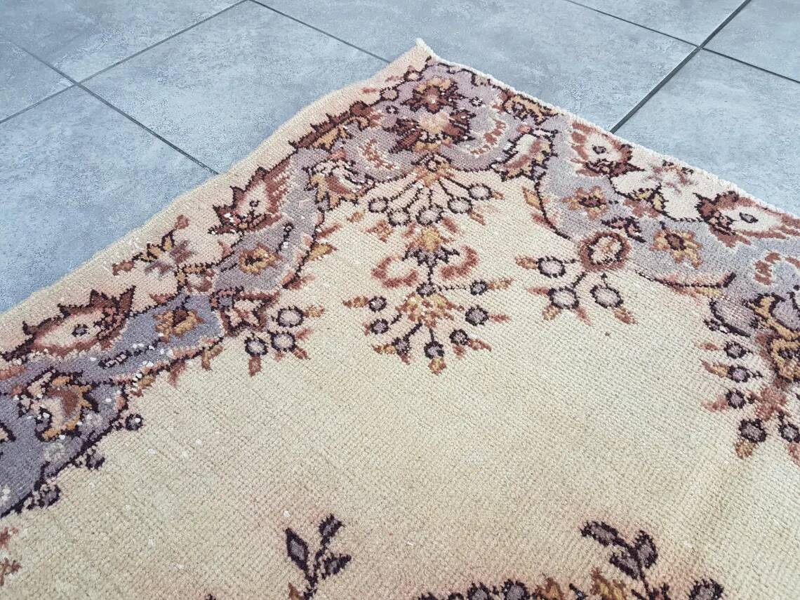 Decorative Turkish Area Vintage Rug skusku835