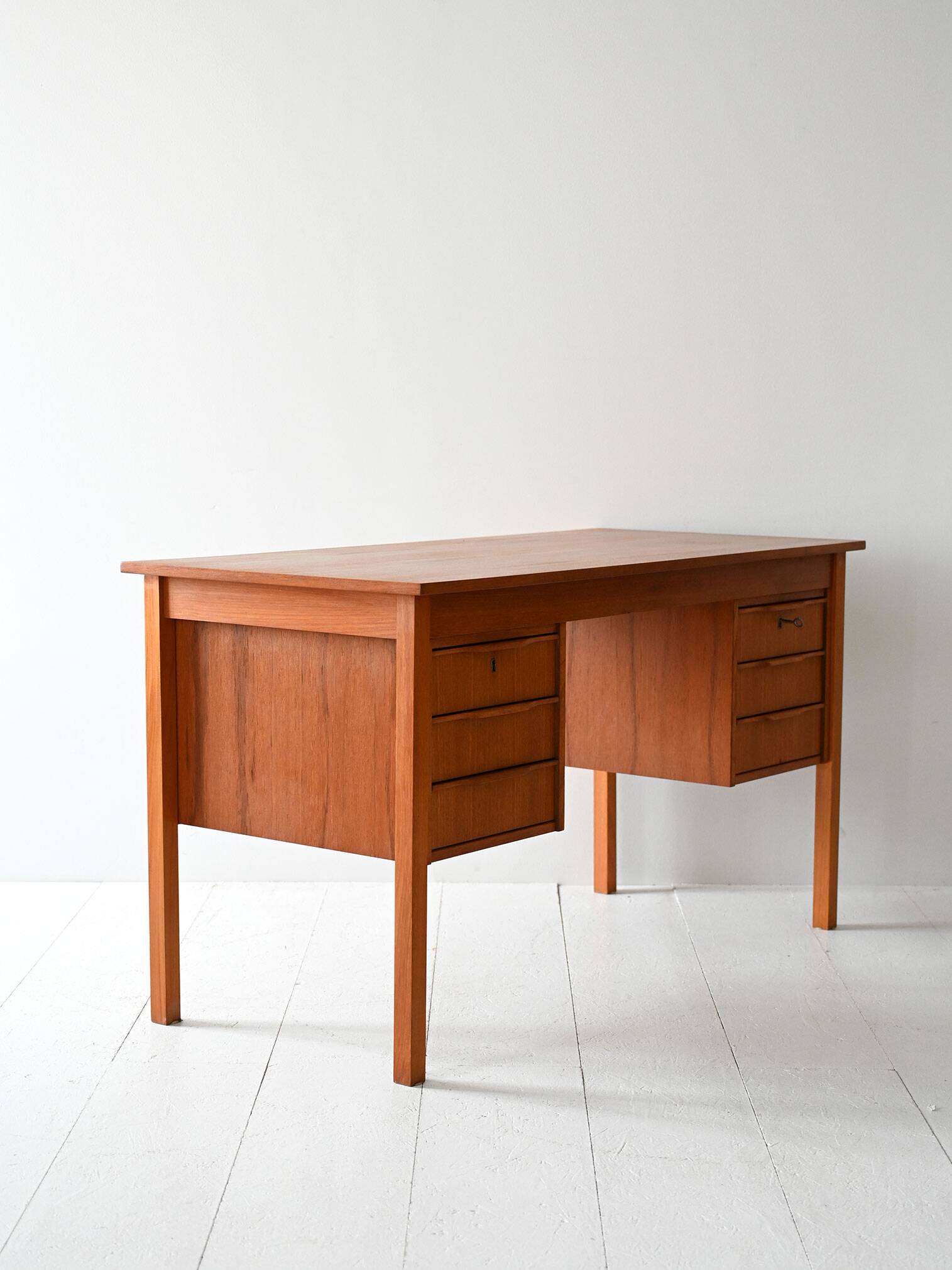 Vintage Scandinavian Teak Desk, 1960s