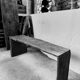 Banc en chêne wabisabi