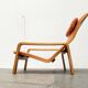 Mid-century modern Pulkka lounge chair by Ilmari Lappalainen for Asko, 1960s.